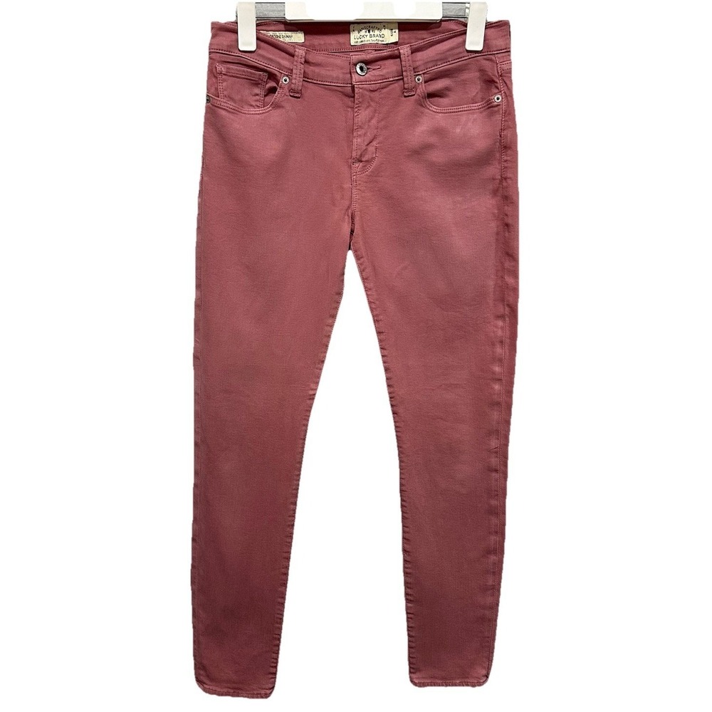Lucky Brand  Jeans Womens Size6/28 A Pink Brooke Skinny  Stretch W/5 Pockets Zip